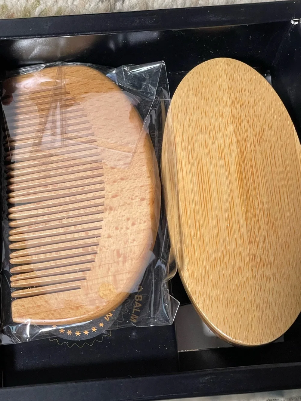 Beard Kit by XIKEZAN - Black & Gold Grooming Set